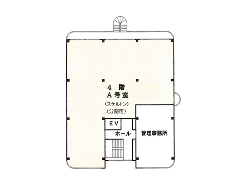 4階A号室の間取り図